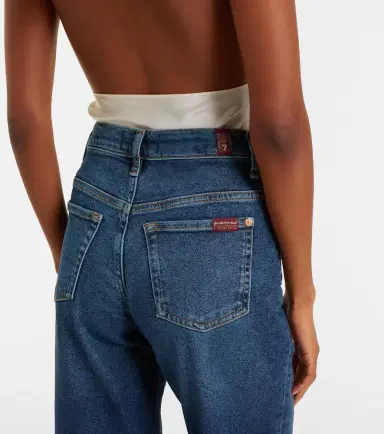 7 For All Mankind Stovepipe cropped straight jeans | Thumbnail 7 7 For All Mankind Stovepipe cropped straight jeans | Thumbnail 7
