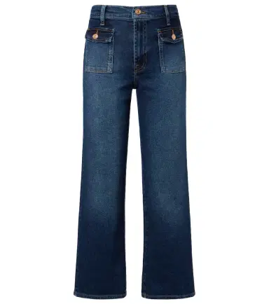 7 For All Mankind Stovepipe cropped straight jeans | Thumbnail 1 7 For All Mankind Stovepipe cropped straight jeans | Thumbnail 1