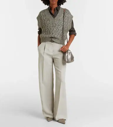Brunello Cucinelli Monili Small metallic leather crossbody bag | Thumbnail 4 Brunello Cucinelli Monili Small metallic leather crossbody bag | Thumbnail 4
