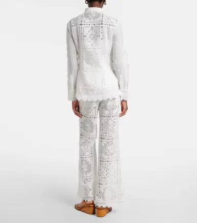 Zimmermann Floral lace flared pants | Thumbnail 3 Zimmermann Floral lace flared pants | Thumbnail 3