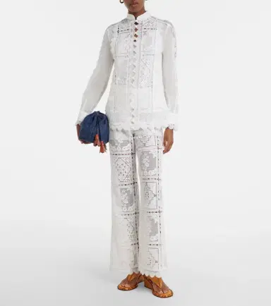 Zimmermann Floral lace flared pants | Thumbnail 6 Zimmermann Floral lace flared pants | Thumbnail 6