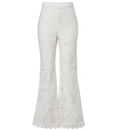 Zimmermann Floral lace flared pants | Thumbnail 1 Zimmermann Floral lace flared pants | Thumbnail 1