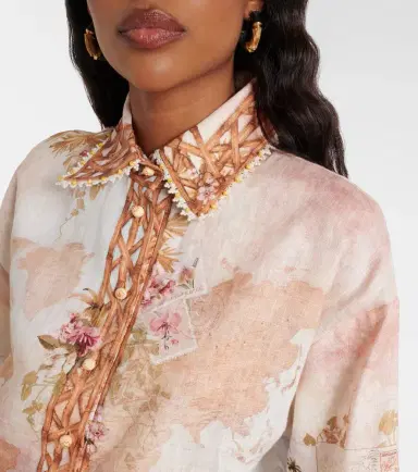 Zimmermann Mahon printed linen bowling shirt | Thumbnail 6 Zimmermann Mahon printed linen bowling shirt | Thumbnail 6