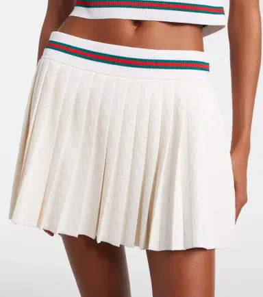 Gucci GG jacquard pleated miniskirt | Thumbnail 3 Gucci GG jacquard pleated miniskirt | Thumbnail 3