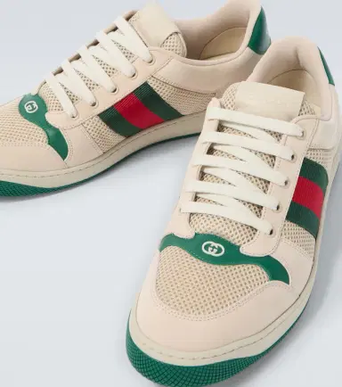 Gucci Screener leather-trimmed sneakers | Thumbnail 2 Gucci Screener leather-trimmed sneakers | Thumbnail 2