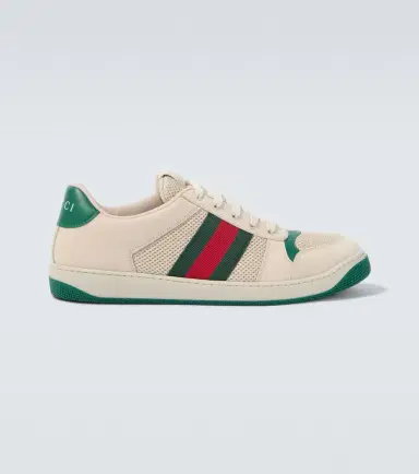 Gucci Screener leather-trimmed sneakers | Thumbnail 5 Gucci Screener leather-trimmed sneakers | Thumbnail 5