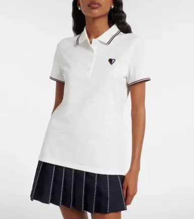 Tory Burch Cotton-blend piqué polo shirt | Thumbnail 3 Tory Burch Cotton-blend piqué polo shirt | Thumbnail 3