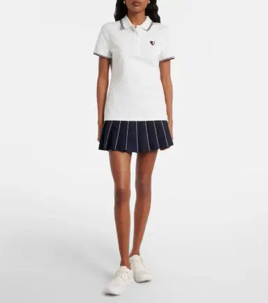 Tory Burch Cotton-blend piqué polo shirt | Thumbnail 4 Tory Burch Cotton-blend piqué polo shirt | Thumbnail 4