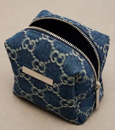 Gucci Essence Classic Mini denim makeup bag | Thumbnail 3 Gucci Essence Classic Mini denim makeup bag | Thumbnail 3