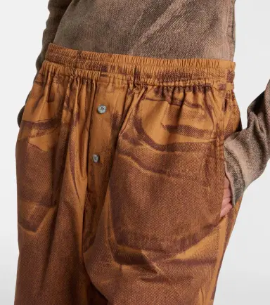 Acne Studios Printed cotton Bermuda shorts | Thumbnail 3 Acne Studios Printed cotton Bermuda shorts | Thumbnail 3