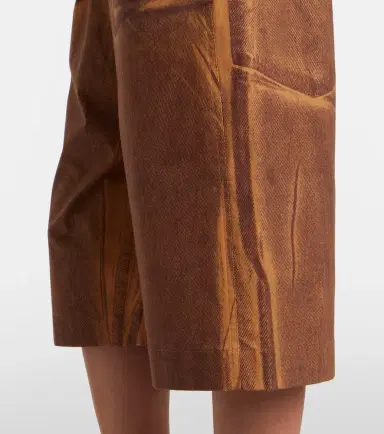 Acne Studios Printed cotton Bermuda shorts | Thumbnail 4 Acne Studios Printed cotton Bermuda shorts | Thumbnail 4