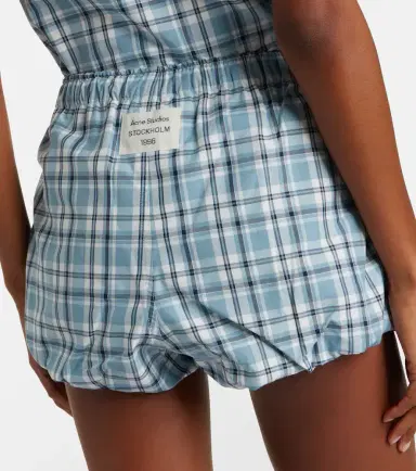Acne Studios Checked cotton shorts | Thumbnail 2 Acne Studios Checked cotton shorts | Thumbnail 2