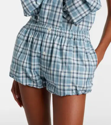 Acne Studios Checked cotton shorts | Thumbnail 4 Acne Studios Checked cotton shorts | Thumbnail 4