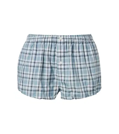 Acne Studios Checked cotton shorts | Thumbnail 1 Acne Studios Checked cotton shorts | Thumbnail 1
