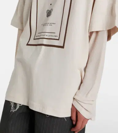 Acne Studios Layered logo cotton jersey T-shirt | Thumbnail 6 Acne Studios Layered logo cotton jersey T-shirt | Thumbnail 6
