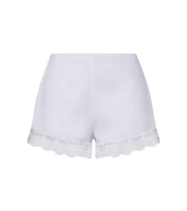 Staud Von lace-trimmed linen shorts | Thumbnail 1 Staud Von lace-trimmed linen shorts | Thumbnail 1