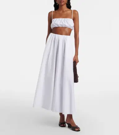 Staud Fiore cotton crop top | Thumbnail 2 Staud Fiore cotton crop top | Thumbnail 2