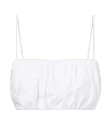 Staud Fiore cotton crop top | Thumbnail 1 Staud Fiore cotton crop top | Thumbnail 1