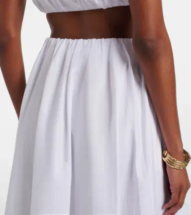 Staud Milano pleated cotton maxi skirt | Thumbnail 4 Staud Milano pleated cotton maxi skirt | Thumbnail 4