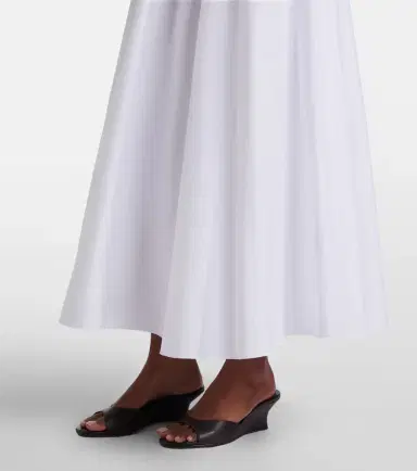Staud Milano pleated cotton maxi skirt | Thumbnail 5 Staud Milano pleated cotton maxi skirt | Thumbnail 5
