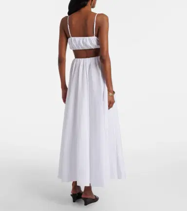 Staud Milano pleated cotton maxi skirt | Thumbnail 6 Staud Milano pleated cotton maxi skirt | Thumbnail 6