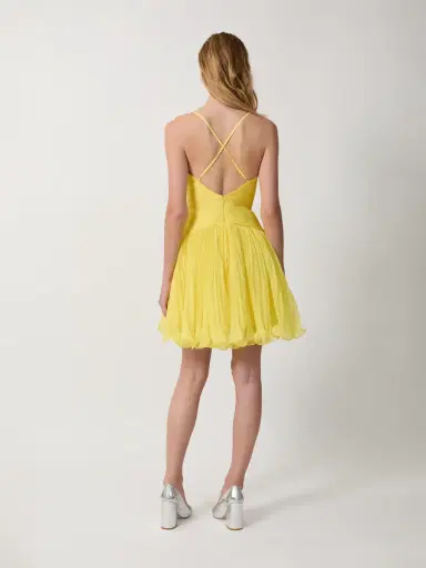 Aknvas The Canary micropleated cocktail dress | Thumbnail 3 Aknvas The Canary micropleated cocktail dress | Thumbnail 3