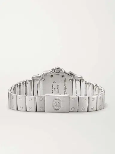 Stephanie Windsor + Cartier Vintage 1980s Santos Galbée Moonphase 18-karat White Gold And Diamond Watch, Ref. 9800 (6.2'' Wrist) | Thumbnail 5 Stephanie Windsor + Cartier Vintage 1980s Santos Galbée Moonphase 18-karat White Gold And Diamond Watch, Ref. 9800 (6.2'' Wrist) | Thumbnail 5