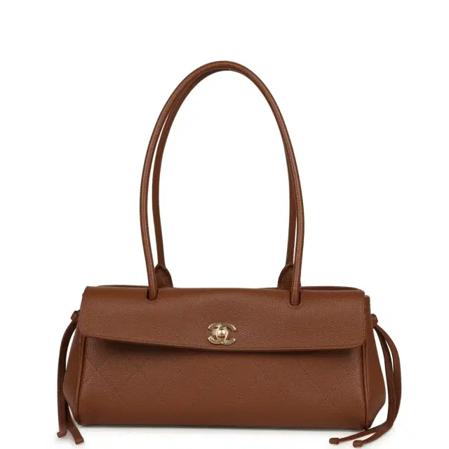 Chanel Small "Urban Essential" East West Shopping Tote Brown Caviar Gold Hardware Chanel Small "Urban Essential" East West Shopping Tote Brown Caviar Gold Hardware