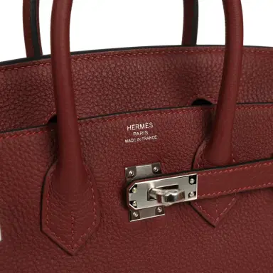 HERMÈS Hermes Birkin 25 Rouge H Togo Palladium Hardware | Thumbnail 7 HERMÈS Hermes Birkin 25 Rouge H Togo Palladium Hardware | Thumbnail 7