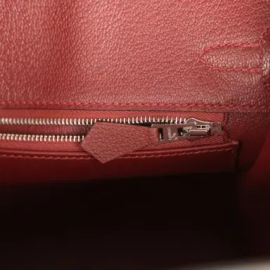 HERMÈS Hermes Birkin 25 Rouge H Togo Palladium Hardware | Thumbnail 9 HERMÈS Hermes Birkin 25 Rouge H Togo Palladium Hardware | Thumbnail 9