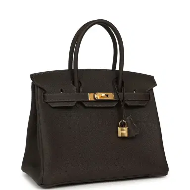 HERMÈS Hermes Birkin 30 Bai Brun Togo Gold Hardware | Thumbnail 2 HERMÈS Hermes Birkin 30 Bai Brun Togo Gold Hardware | Thumbnail 2