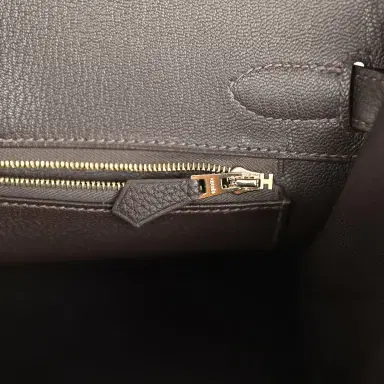 HERMÈS Hermes Birkin 30 Bai Brun Togo Gold Hardware | Thumbnail 9 HERMÈS Hermes Birkin 30 Bai Brun Togo Gold Hardware | Thumbnail 9