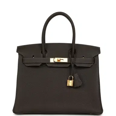 HERMÈS Hermes Birkin 30 Bai Brun Togo Gold Hardware | Thumbnail 1 HERMÈS Hermes Birkin 30 Bai Brun Togo Gold Hardware | Thumbnail 1