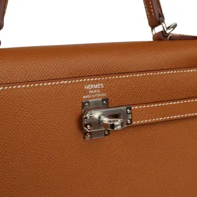 HERMÈS Hermes Kelly Sellier 25 Gold Epsom Palladium Hardware | Thumbnail 7 HERMÈS Hermes Kelly Sellier 25 Gold Epsom Palladium Hardware | Thumbnail 7