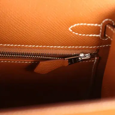 HERMÈS Hermes Kelly Sellier 25 Gold Epsom Palladium Hardware | Thumbnail 9 HERMÈS Hermes Kelly Sellier 25 Gold Epsom Palladium Hardware | Thumbnail 9