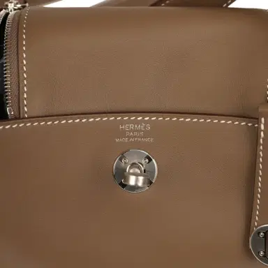 HERMÈS Hermes Mini Lindy II Etoupe Swift Palladium Hardware | Thumbnail 8 HERMÈS Hermes Mini Lindy II Etoupe Swift Palladium Hardware | Thumbnail 8