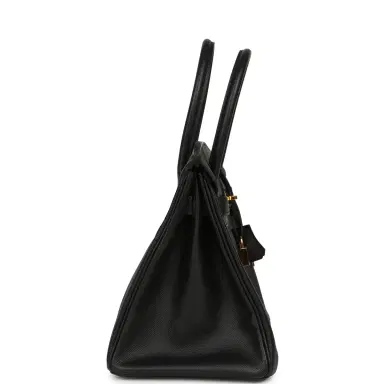 HERMÈS Pre-owned Hermes Birkin 30 Black Epsom Gold Hardware | Thumbnail 3 HERMÈS Pre-owned Hermes Birkin 30 Black Epsom Gold Hardware | Thumbnail 3