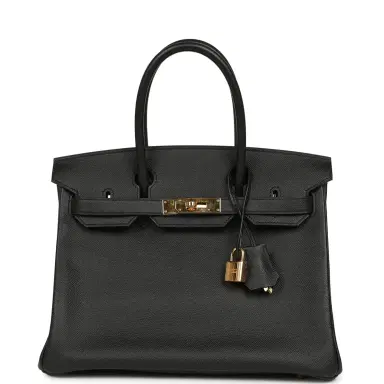 HERMÈS Pre-owned Hermes Birkin 30 Black Epsom Gold Hardware | Thumbnail 1 HERMÈS Pre-owned Hermes Birkin 30 Black Epsom Gold Hardware | Thumbnail 1