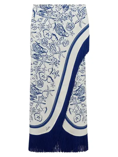 Simkhai Women's Russo Printed Fringe Pareo | Thumbnail 1 Simkhai Women's Russo Printed Fringe Pareo | Thumbnail 1