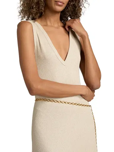 Ramy Brook Women's Greta Metallic Knit Midi-Dress - Gold - Size XL | Thumbnail 6 Ramy Brook Women's Greta Metallic Knit Midi-Dress - Gold - Size XL | Thumbnail 6