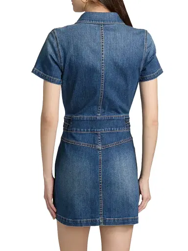 Ramy Brook Women's Liv Denim Minidress - Medium Wash | Thumbnail 5 Ramy Brook Women's Liv Denim Minidress - Medium Wash | Thumbnail 5