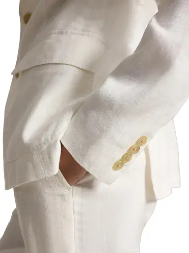 Polo Ralph Lauren Women's Notch-Lapel Linen Blazer - Nevis | Thumbnail 6 Polo Ralph Lauren Women's Notch-Lapel Linen Blazer - Nevis | Thumbnail 6