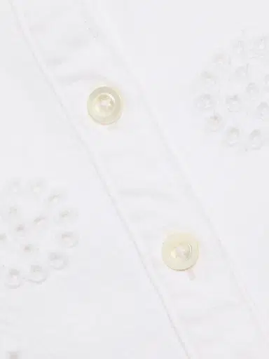 FRAME Women's The Eyelet Resort Shirt - White | Thumbnail 7 FRAME Women's The Eyelet Resort Shirt - White | Thumbnail 7