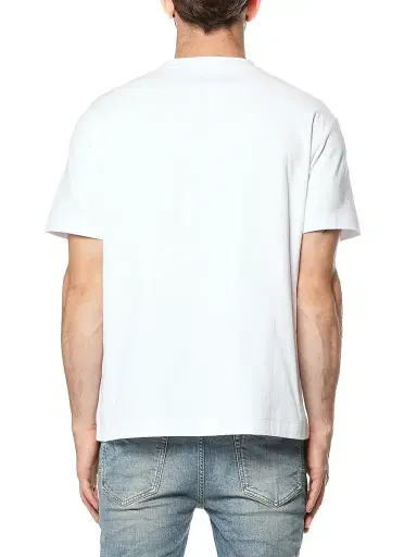 Purple Brand Men's Logo Textured Jersey Crewneck T-Shirt - White | Thumbnail 2 Purple Brand Men's Logo Textured Jersey Crewneck T-Shirt - White | Thumbnail 2