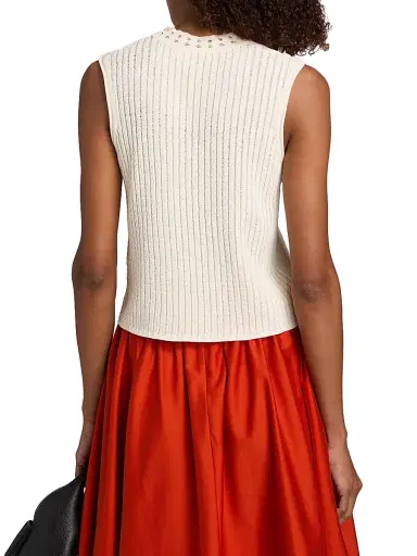 Jason Wu Collection Women's Cable-Knit Sleeveless Top | Thumbnail 5 Jason Wu Collection Women's Cable-Knit Sleeveless Top | Thumbnail 5