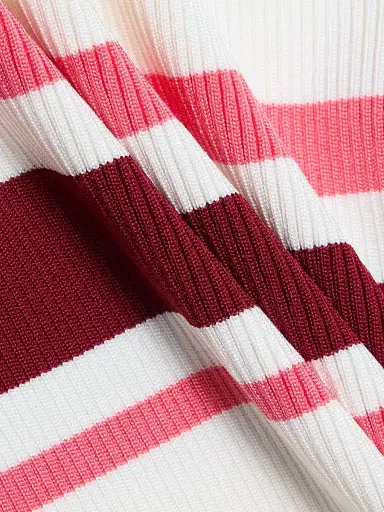 Self-Portrait Women's Striped Rib-Knit Top | Thumbnail 7 Self-Portrait Women's Striped Rib-Knit Top | Thumbnail 7