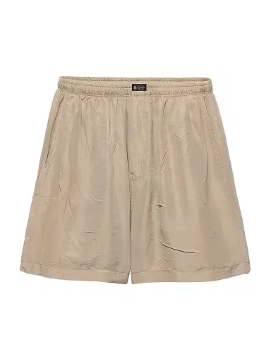 Prada Men's Silk Bermuda Shorts - Beige Khaki | Thumbnail 1 Prada Men's Silk Bermuda Shorts - Beige Khaki | Thumbnail 1