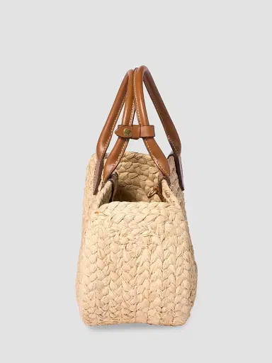 Miu Miu Women's Raffia Top Handle Bag - Beige Khaki | Thumbnail 5 Miu Miu Women's Raffia Top Handle Bag - Beige Khaki | Thumbnail 5