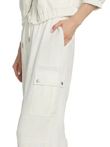 Cinq à Sept Women's Crislin Linen-Cotton Drawstring Cargo Pants - Ivory - Size XL | Thumbnail 6 Cinq à Sept Women's Crislin Linen-Cotton Drawstring Cargo Pants - Ivory - Size XL | Thumbnail 6