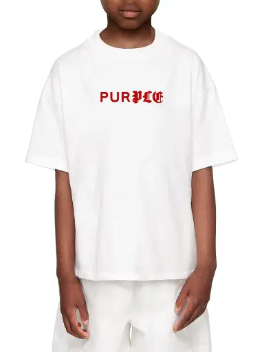Purple Brand Little Boy's & Boy's Logo Crewneck T-Shirt - White | Thumbnail 1 Purple Brand Little Boy's & Boy's Logo Crewneck T-Shirt - White | Thumbnail 1